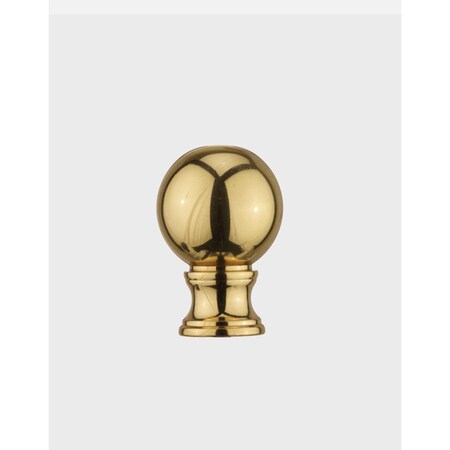 Dendesigns 1 x 1.5 in. Small Ball Finial - Solid Brass DE2196733